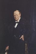 Sir William Orpen Winston Churchill Sweden oil painting artist